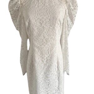 LILLY PULITZER AVERI PACE DRESS IN COCONUT TWO TONE CARNIVAL LACE - NWT - 00